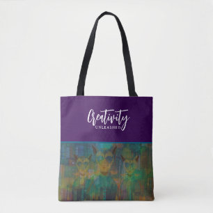 Tote Bag Reflétant la ville dans la fenêtre
