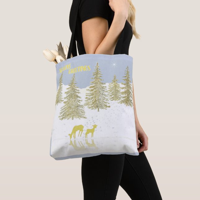 Tote Bag Réflexion des cerfs (De près)