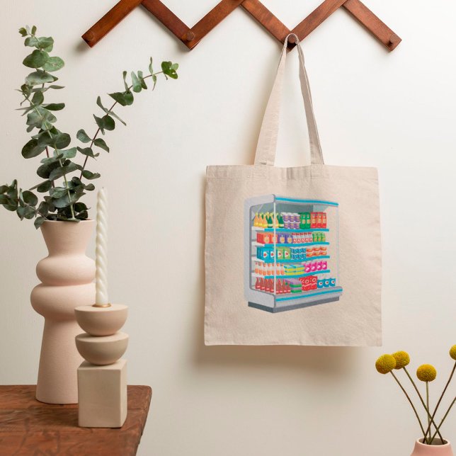 Tote Bag Réfrigérateur laitier de supermarché (Créateur téléchargé)