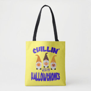 Tote Bag Refroidissement Avec Les Gnomes Halloween Trick Ou