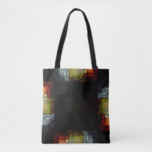 Tote Bag Regard Abstrait Art Glitch Distorsion Numérique Gr