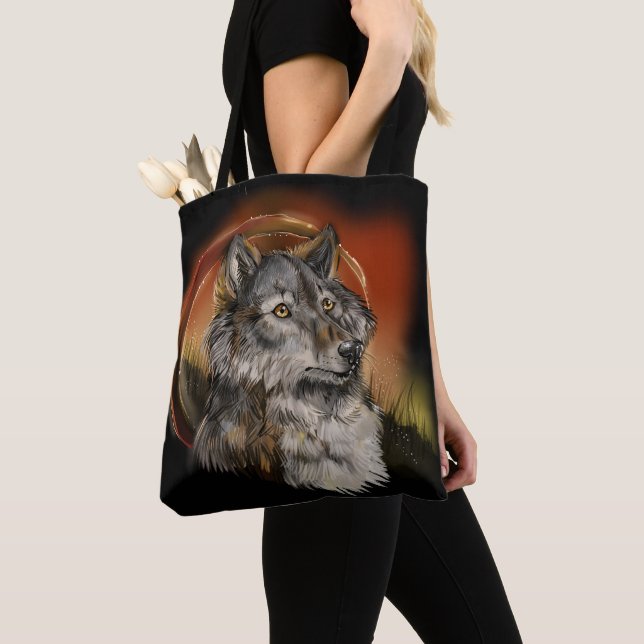 Tote Bag Regard d'or et attraper un loup de rêve (De près)