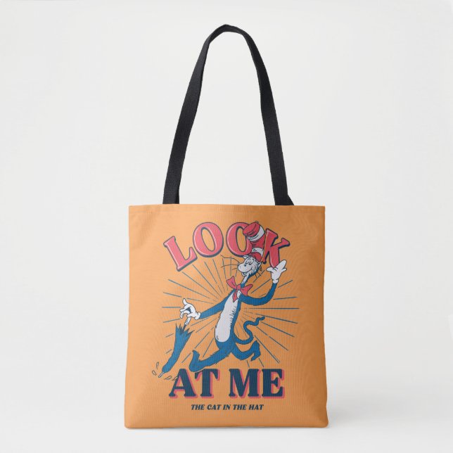Tote Bag Regarde-Moi Chat Dans Le Casquette (Devant)