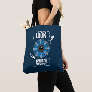Tote Bag Regardez Sous La Surface - Citation De Plongée Sou