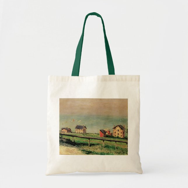 Tote Bag Regatta à Villerville par Gustave Caillebotte (Devant)