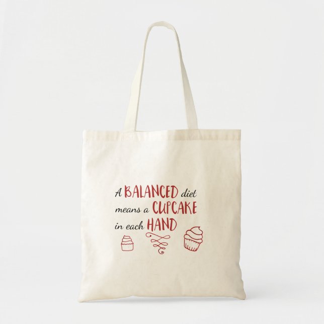 Tote Bag Régime équilibré (Devant)