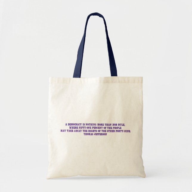 Tote Bag Règle de la carte (Devant)