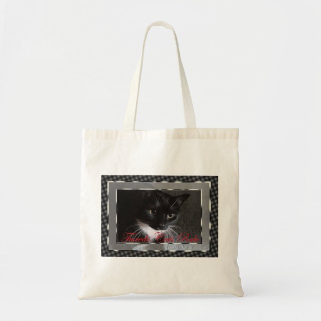 Tote Bag Règle Fourre-tout de chats de smoking (Devant)