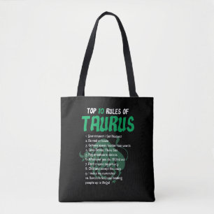 Tote Bag Règles du principal 10 de cadeau d'anniversaire de