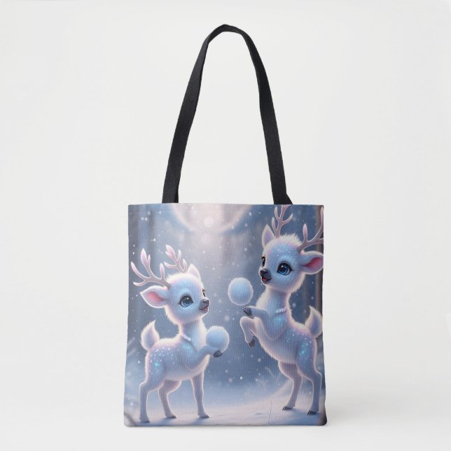 Tote Bag Reindeer Frosty Frolic (Devant)