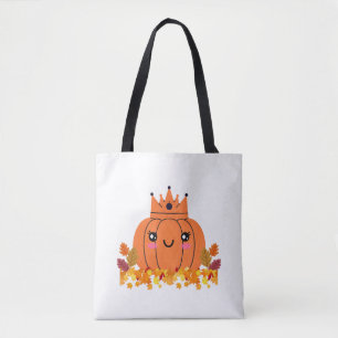 Tote Bag Reine citrouille Chemise Halloween esthétique Au