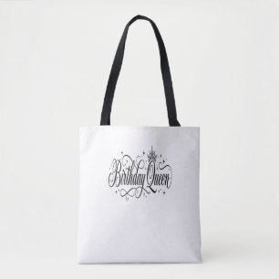 Tote Bag Reine d'anniversaire personnalisable pour célébrat