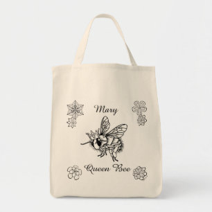 Tote Bag Reine des abeilles : Fourre-tout personnalisé par