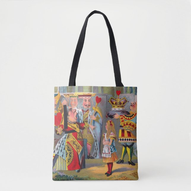Tote Bag Reine des Coeurs et Alice (Devant)