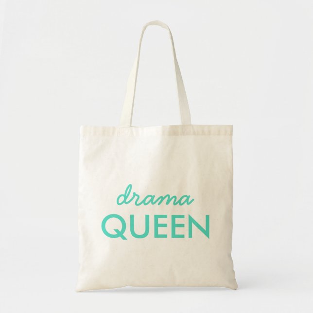 Tote Bag Reine du théâtre | Devis Cool moderne tendance Aqu (Devant)