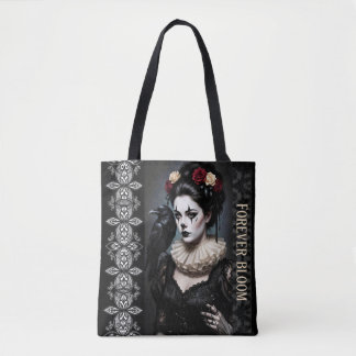Tote Bag Reine gothique des roses – Art romantique sombre a