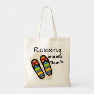 Tote Bag Relaxation sur la plage fourre-tout