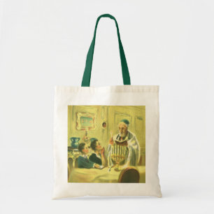 Tote Bag Religion vintage, judaïsme, éclairage de la Menora