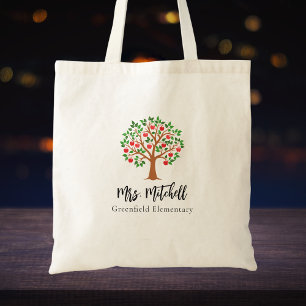 Tote Bag Remerciement au professeur Arbre de pommier de rec