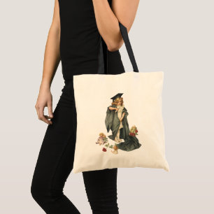 Tote Bag Remise des diplômes vintage, Félicitations aux dip