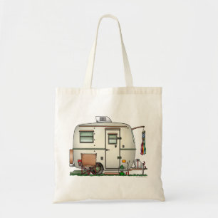Tote Bag Remorque en verre vintage mignonne de voyage de