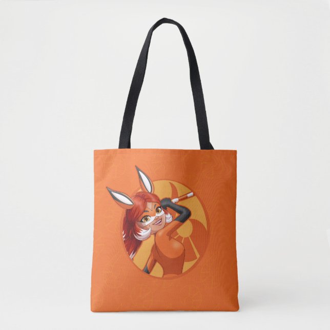Tote Bag Rena Rouge Orange Badge (Devant)