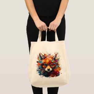 Tote Bag Renard Abstrait libre sauvage