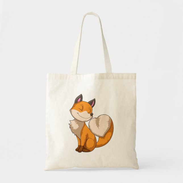 Tote Bag Renard avec coeur (Devant)