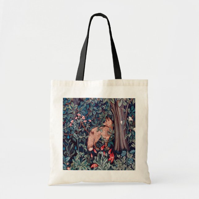 Tote Bag Renard dans la forêt, William Morris (Devant)