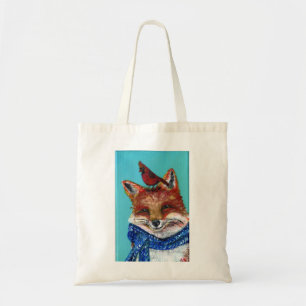 Tote Bag Renard d'hiver avec le cardinal !