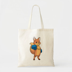 Tote Bag Renard en boîte avec gants de boxe