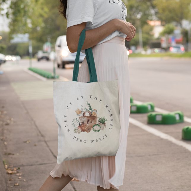 Tote Bag Rencontrons-nous au Marché | Zéro Déchet (Créateur téléchargé)