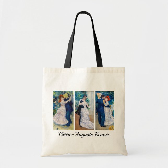 Tote Bag Renoir - Dance serie : Bougival, Ville & Pays (Devant)