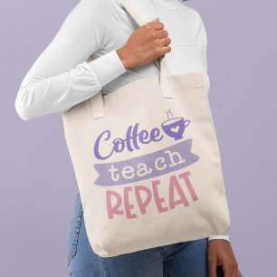 Tote Bag Répétition de l'enseignement du café