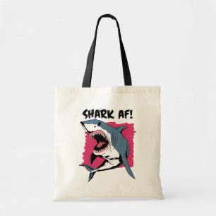 Tote Bag Requin AF ! Amateurs de requins Design graphique