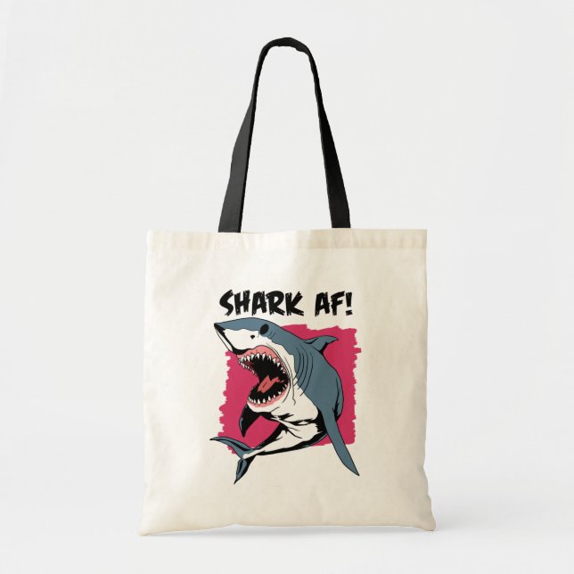 Tote Bag Requin AF ! | Amateurs de requins Design graphique (Devant)