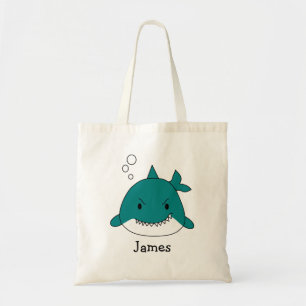 Tote Bag Requin bleu amusant personnalisé