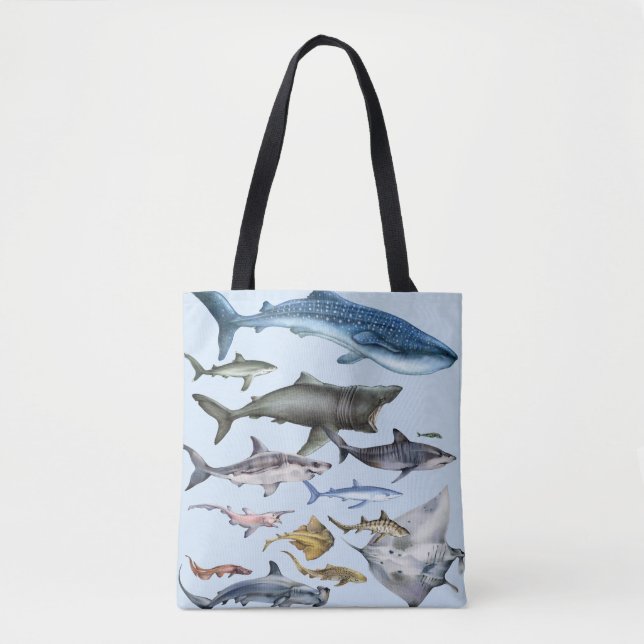 Tote Bag Requins du monde (Devant)