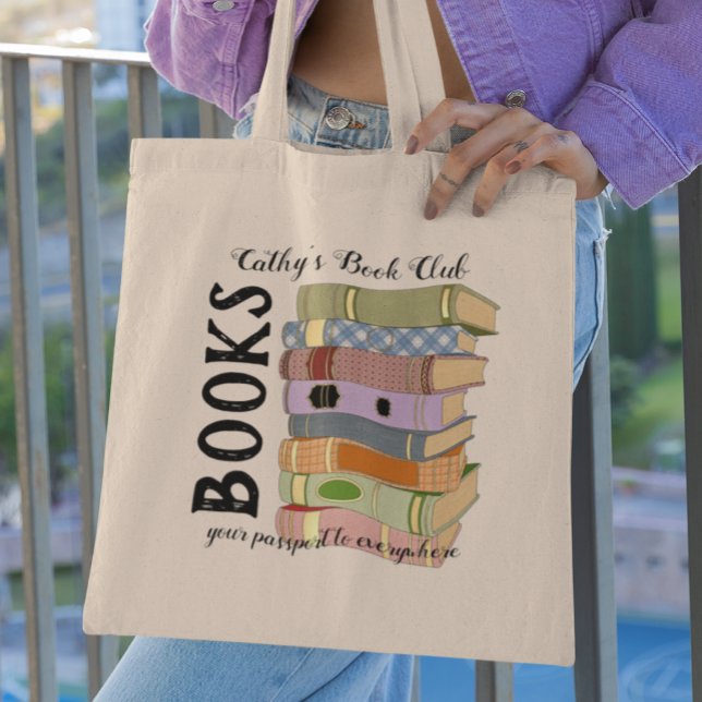 Tote Bag Réservez Votre Passeport À Everywhere Book Club (Créateur téléchargé)