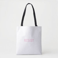 Resist Persist pink two sided minimalist custom