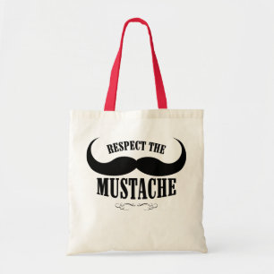 Tote Bag Respectez la toile Fourre-tout de la moustache