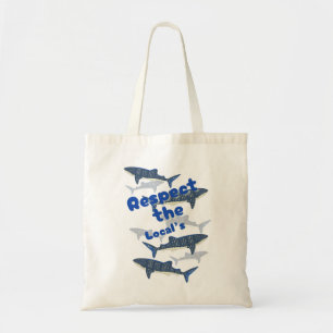 TOTE BAG RESPECTEZ LES LOCAUX, LA FAMILLE DE SHARK NAGER PR