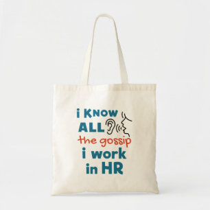 Tote Bag Ressources humaines amusantes RH Je connais tous l