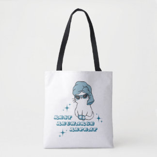 Tote Bag Rest, Recharge, Repeat - Selfcare and Cats