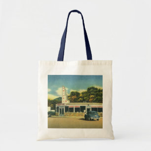 Tote Bag Restaurant Vintage, Diner de Drive In des années 5