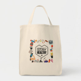 Tote Bag rester en bonne santé conception de motivation