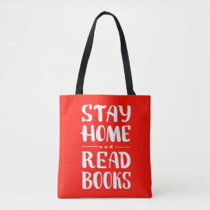 Tote Bag Restez à la maison et lisez des livres