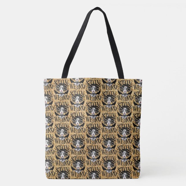 Tote Bag Restez Bizarre (Devant)