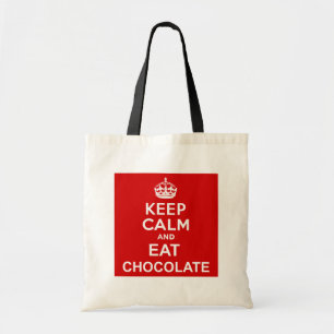 Tote Bag Restez calme et mangez du chocolat
