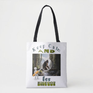 Tote Bag Restez calme et recherchez Bigfoot meilleur bigfoo